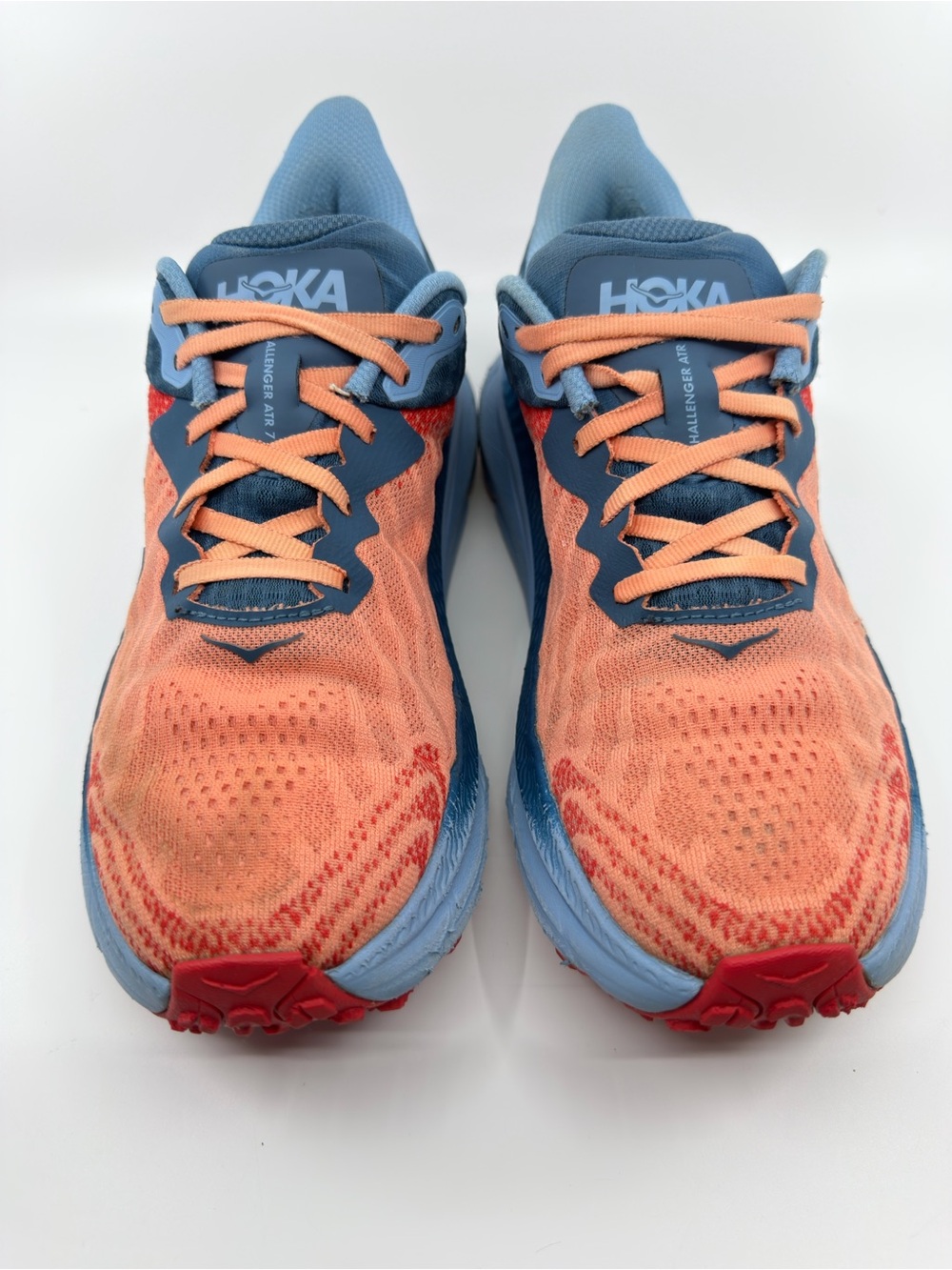 Hoka Challenger ATR 7 Color Papaya/Real Teal SZ 10 - Picture 2 of 12